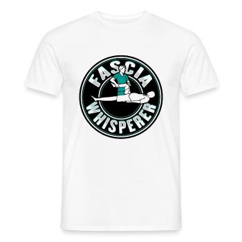 Physiotherapy shirt for physiotherapist - Men's T-Shirt - white - Front - AI Model Male 178 dark (178cm)