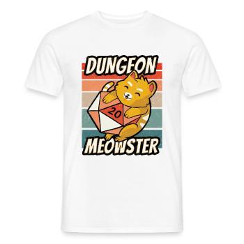 Dungeon Meowster Shirt pour RPG Gamer - T-shirt homme - blanc - Devant - AI Model Male 178 dark (178cm)