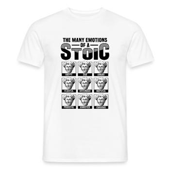 Stoic philosopher Marcus Aurelius Stoic - Men's T-Shirt - white - Front - AI Model Male 178 dark (178cm)