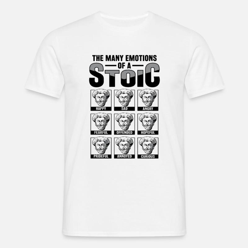 Stoic philosopher Marcus Aurelius Stoic - Men's T-Shirt - white