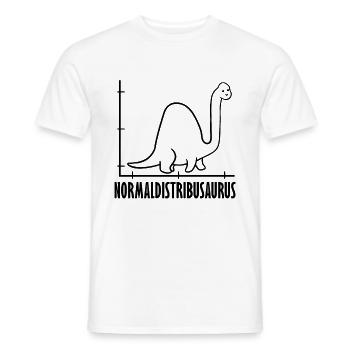 Dinosaure Math Pythagore Mathématicien - T-shirt homme - blanc - Devant - AI Model Male 178 dark (178cm)