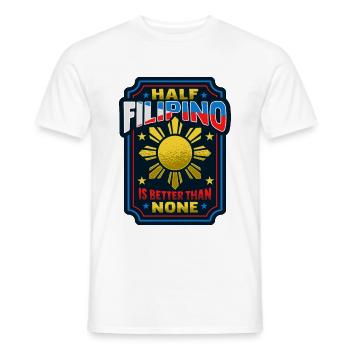 Filipino Flagge Pinoy Design für stolze Philippine - Männer T-Shirt - Weiß - Vorne - AI Model Male 178 dark (178cm)