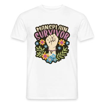 Feministin Feminismus Frauenrechte Gleichstellung - Männer T-Shirt - Weiß - Vorne - AI Model Male 178 dark (178cm)
