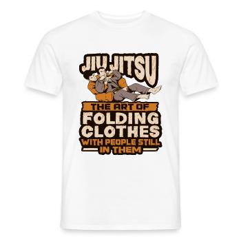 Funny Jiu Jitsu Jiu Jitsu Fighter - Men's T-Shirt - white - Front - AI Model Male 178 dark (178cm)