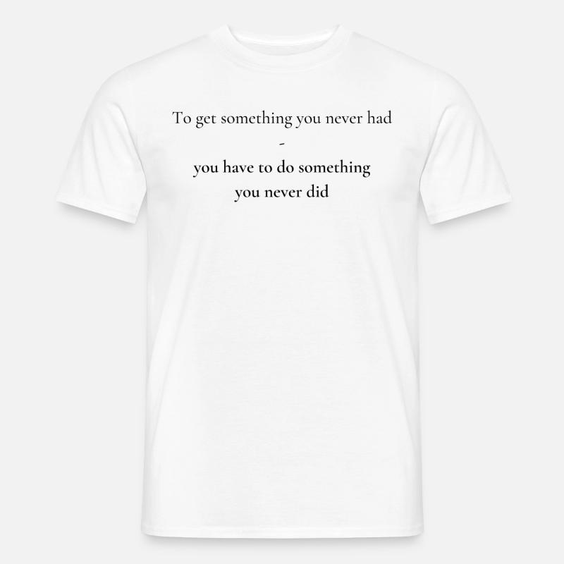 Strong Mindset - Männer T-Shirt - Weiß