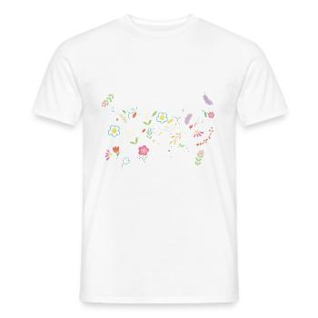 Cute Fox Lover Girl T-shirt - Men's T-Shirt - white - Front - AI Model Male 178 dark (178cm)