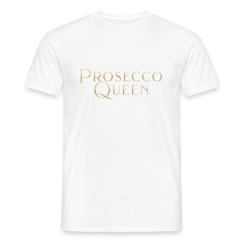 Prosecco Queen Damen Feier Shirt - Männer T-Shirt - Weiß - Vorne - AI Model Male 178 dark (178cm)