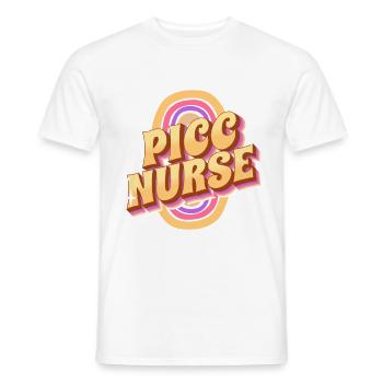 Picc Nurse Dedicated Care T-shirt - T-shirt homme - blanc - Devant - AI Model Male 178 dark (178cm)
