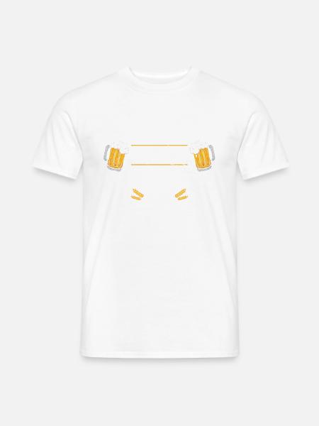 Halbzeit-werbespots Und Bier-t-shirt - Männer T-Shirt - Weiß