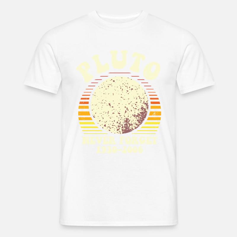 Pluto Never Forget Astronomy Tee - Männer T-Shirt - Weiß