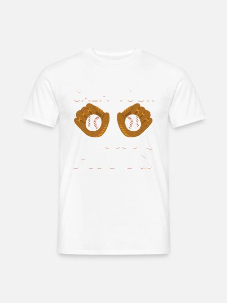 Calm Your Mitts Baseball-t-shirt - Männer T-Shirt - Weiß