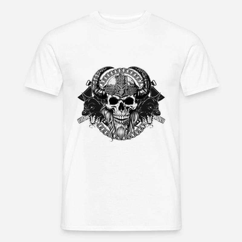 Wikinger Krieger Ehrenkodex Tee - Männer T-Shirt - Weiß
