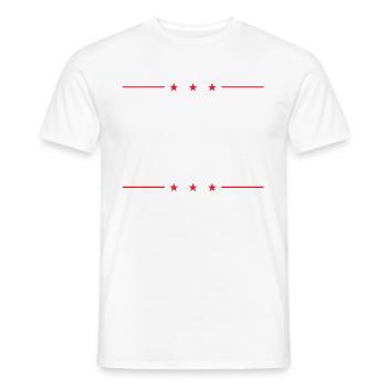 T-shirt rétro usa nostalgie - T-shirt homme - blanc - Devant - AI Model Male 178 dark (178cm)