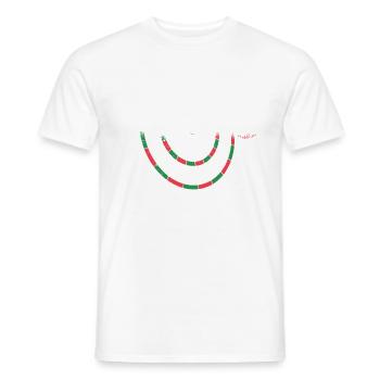 Chemise d’humour Dartplayer - Bas - T-shirt homme - blanc - Devant - AI Model Male 178 dark (178cm)