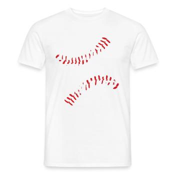Baseball Strategy Player T-Shirt - Men's T-Shirt - white - Front - AI Model Male 178 dark (178cm)