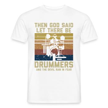 Drummer's Life Humor T-shirt - Men's T-Shirt - white - Front - AI Model Male 178 dark (178cm)