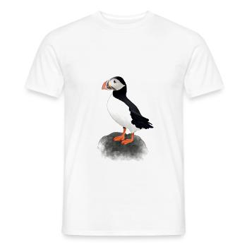 Papageientaucher - Männer T-Shirt - Weiß - Vorne - AI Model Male 178 dark (178cm)