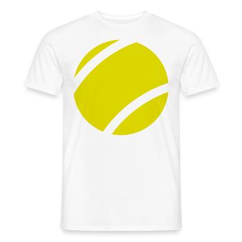 Tennis tennis tennis player tennis lover - Men's T-Shirt - white - Front - AI Model Male 178 dark (178cm)
