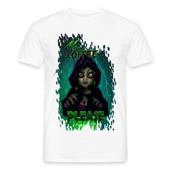 mehr Kaffee - Männer T-Shirt - Weiß - Vorne - AI Model Male 178 dark (178cm)