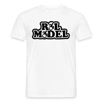 Role model. For the real wheelchair user # - Men's T-Shirt - white - Front - AI Model Male 178 dark (178cm)