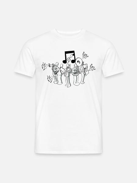 Banda, Straßenmusik oder Orchester - Männer T-Shirt - Weiß