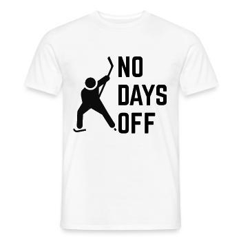 Eishockey : Keine freien Tage. - Männer T-Shirt - Weiß - Vorne - AI Model Male 178 dark (178cm)