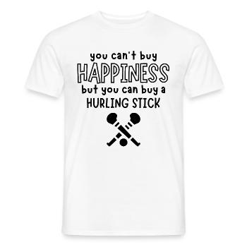Sie können einen Hurling-Stick kaufen - Männer T-Shirt - Weiß - Vorne - AI Model Male 178 dark (178cm)