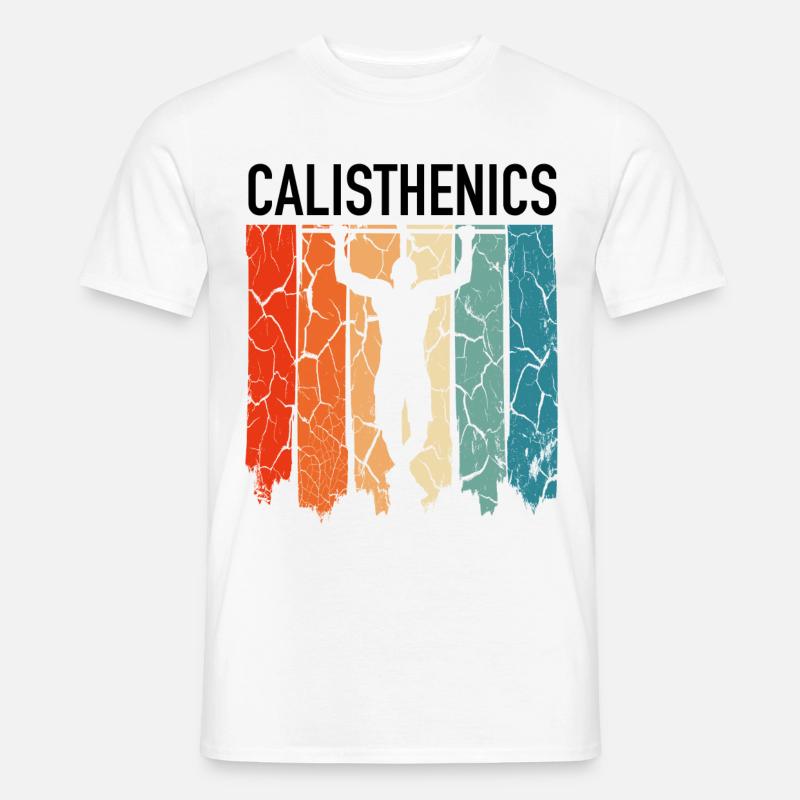 Calisthenics Handstand - Männer T-Shirt - Weiß