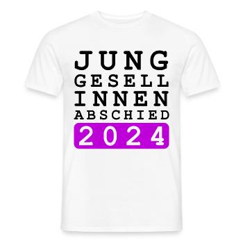 Bachelorette Party 2024 Bachelorette Party - Men's T-Shirt - white - Front - AI Model Male 178 dark (178cm)