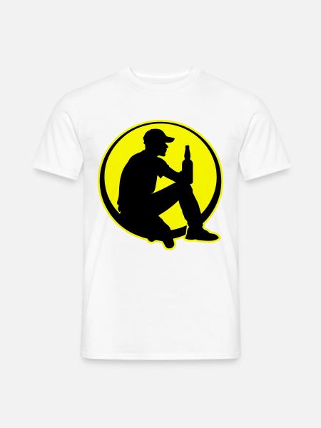 Bottle of Beer Drinking Party - Men's T-Shirt - white