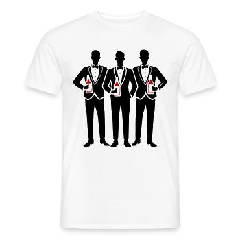 Groom Crew Bachelorette Party - Men's T-Shirt - white - Front - AI Model Male 178 dark (178cm)