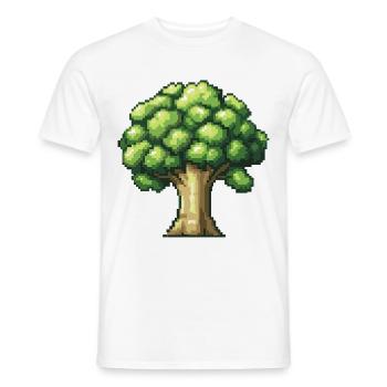 Brokkoli Pixel Gamer - Männer T-Shirt - Weiß - Vorne - AI Model Male 178 dark (178cm)