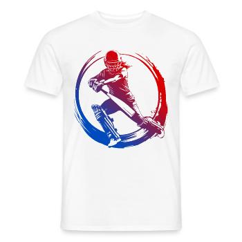 Cricket Silhouette Colorful - Men's T-Shirt - white - Front - AI Model Male 178 dark (178cm)