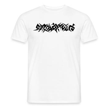 tribal tattoo - T-shirt homme - blanc - Devant - AI Model Male 178 dark (178cm)