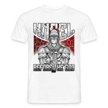 Knights Templar Knights Crusaders Middle Ages - Men's T-Shirt - white - Front - AI Model Male 178 dark (178cm)