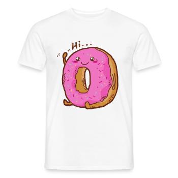 Donut Donuts Kawaii Süßigkeit Zuckerguss Süß - Männer T-Shirt - Weiß - Vorne - AI Model Male 178 dark (178cm)