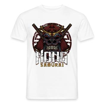 gorilla - Men's T-Shirt - white - Front - AI Model Male 178 dark (178cm)