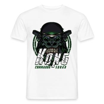 Singe Gorille - T-shirt homme - blanc - Devant - AI Model Male 178 dark (178cm)