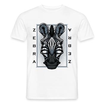 Zebras - Männer T-Shirt - Weiß - Vorne - AI Model Male 178 dark (178cm)