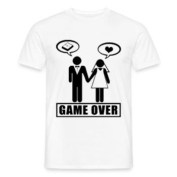 Mariage - T-shirt homme - blanc - Devant - AI Model Male 178 dark (178cm)