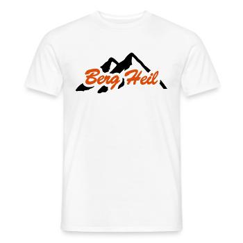 Berg Heil - Männer T-Shirt - Weiß - Vorne - AI Model Male 178 dark (178cm)