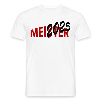 Meister 2025 Meisterschaft - Männer T-Shirt - Weiß - Vorne - AI Model Male 178 dark (178cm)
