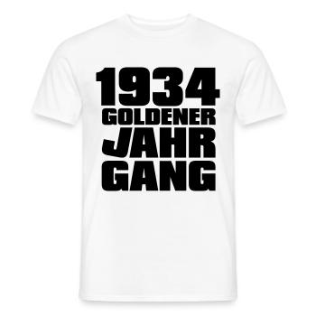 Goldener Jahrgang 1934 geboren - Männer T-Shirt - Weiß - Vorne - AI Model Male 178 dark (178cm)