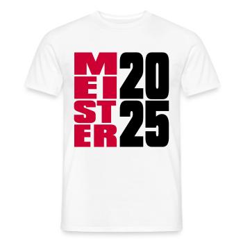 Meister 2025 Meisterschaft - Männer T-Shirt - Weiß - Vorne - AI Model Male 178 dark (178cm)