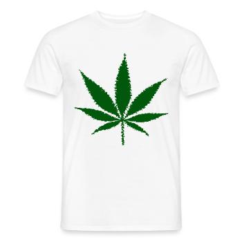 Cannabis (Édition Verte) - T-shirt homme - blanc - Devant - AI Model Male 178 dark (178cm)