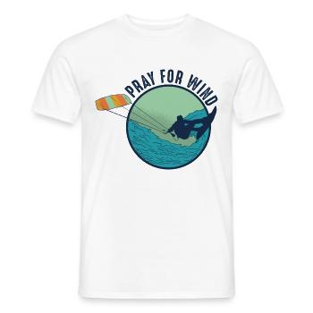 Kitesurfing Gift Kiteboarding Kitesurfer Gesche - Men's T-Shirt - white - Front - AI Model Male 178 dark (178cm)