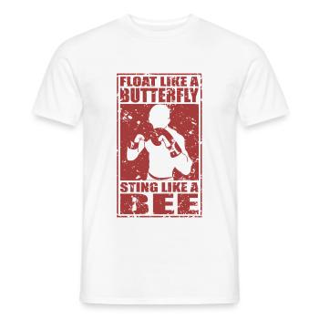 Sting like a Bee - Men's T-Shirt - white - Front - AI Model Male 178 dark (178cm)