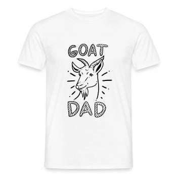 goats Papa - Men's T-Shirt - white - Front - AI Model Male 178 dark (178cm)