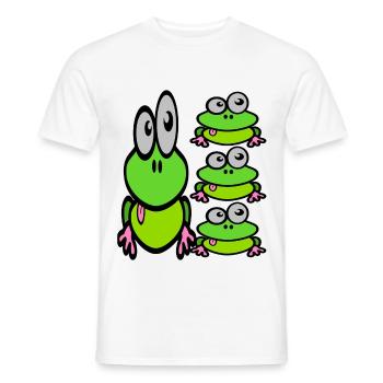 Frösche Frösche Frösche 2 - Männer T-Shirt - Weiß - Vorne - AI Model Male 178 dark (178cm)