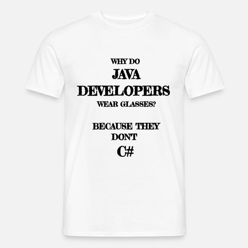 java developers joke Java Entwickler Developer - Männer T-Shirt - Weiß